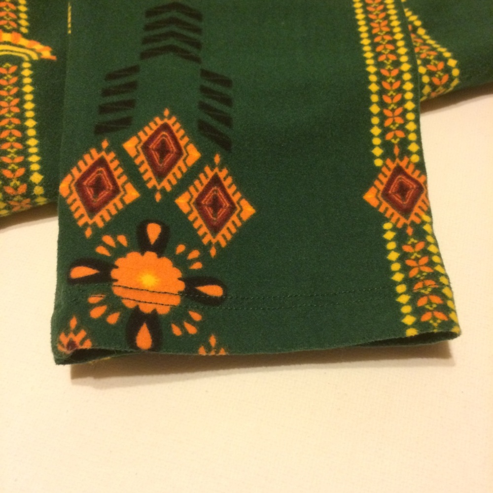 LulaRoe Leggings Soft Tall & Curvy Green Multi - Picture 6 of 7
